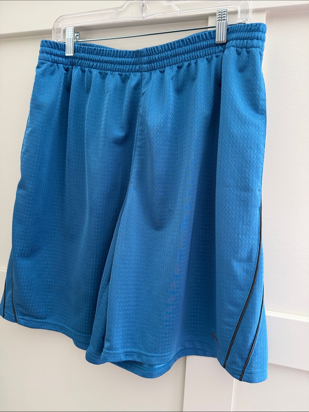 Reebok Men’s Athletic Mesh Shorts in Teal Blue